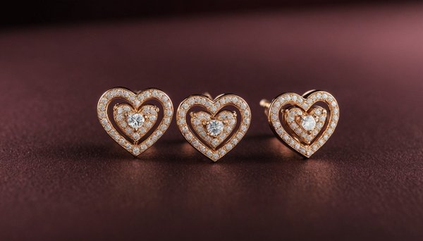 Bijoux en forme de coeur : boucles d'oreilles pour une touche d'amour